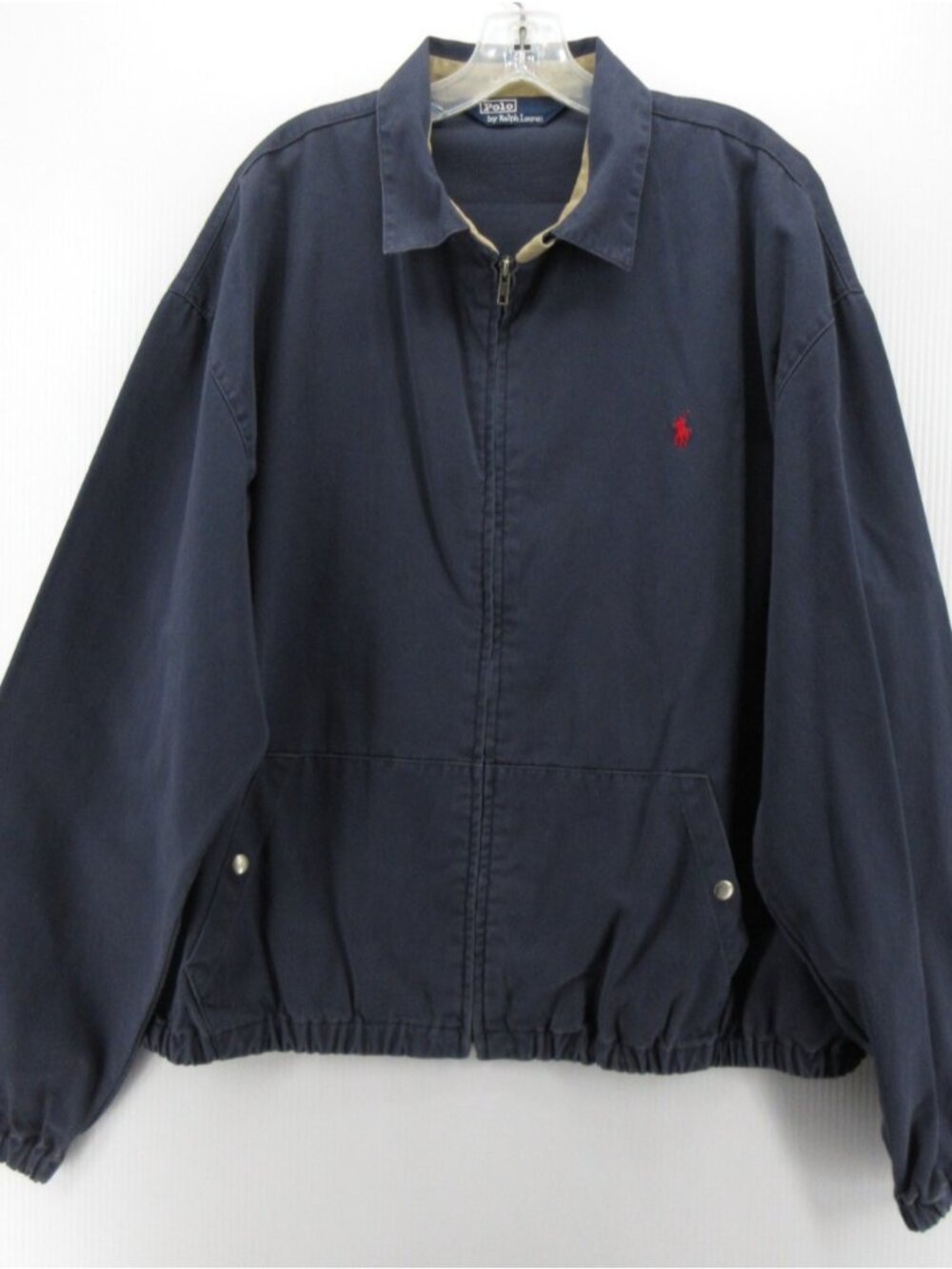Polo by Ralph Lauren Navy Bomber Jacket with Red Pony